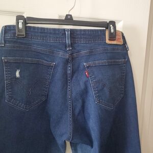 Levi's Indigo Blue Denim Jeans with Red Tab Bootcut